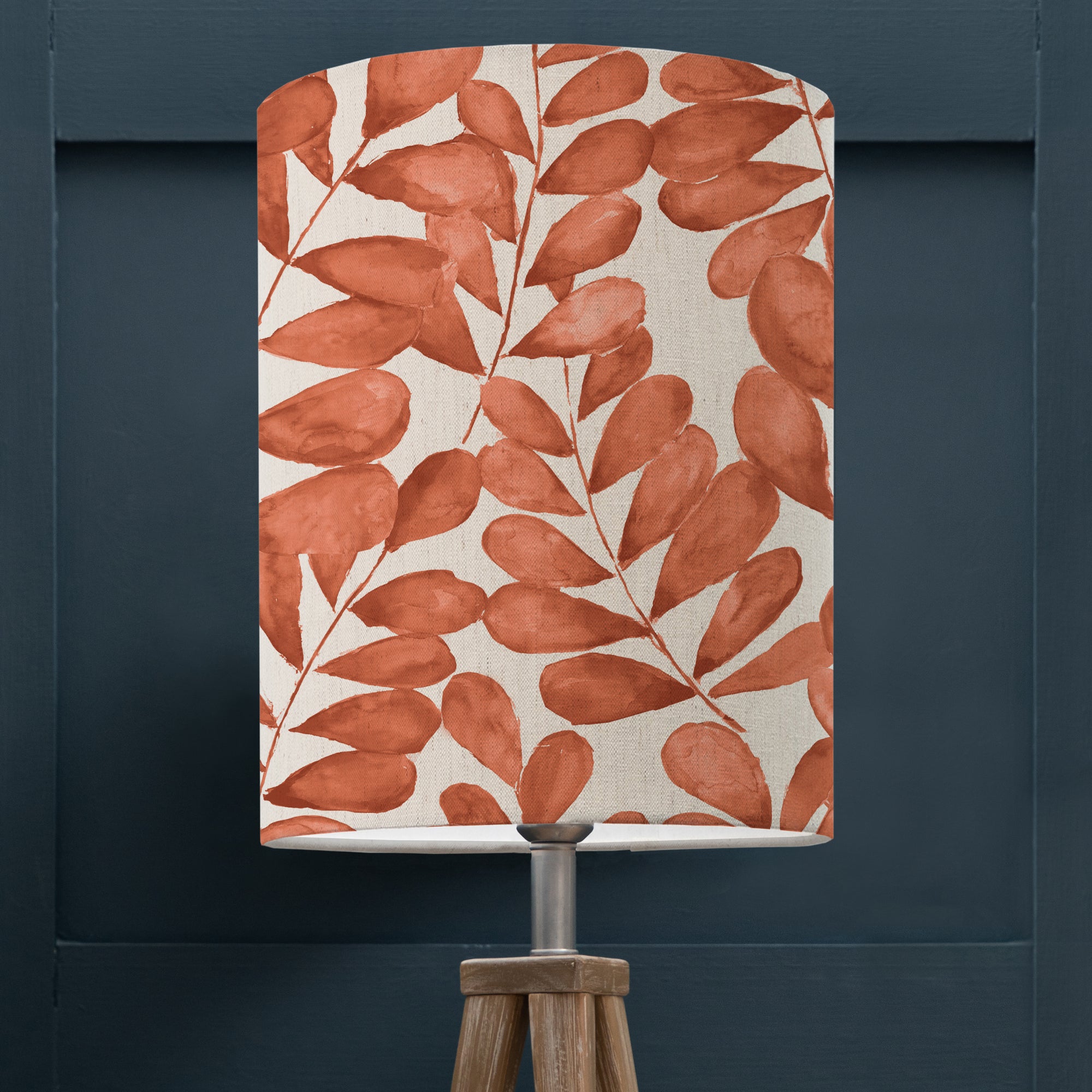 Rowan Cylinder Lamp Shade Rowan Amber Orange