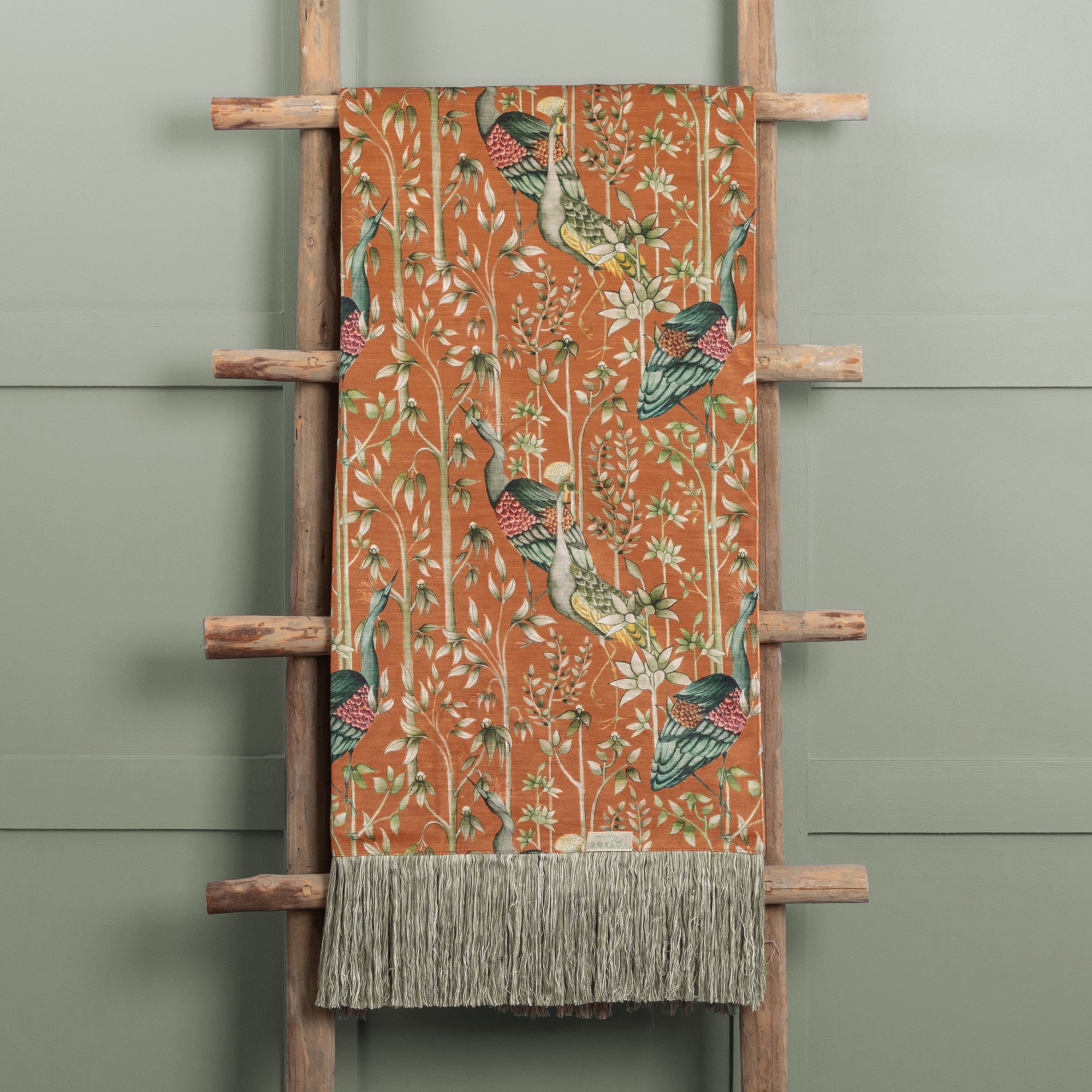 Bennu Cotton Throw 136cm X 200cm Rust