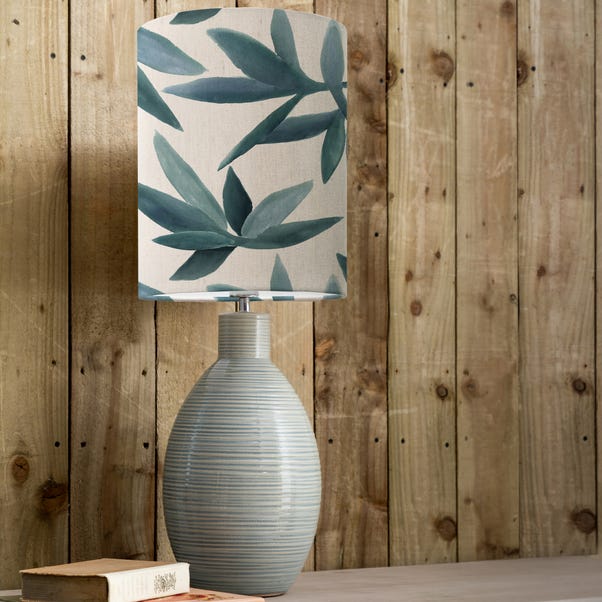Epona Table Lamp with Silverwood Shade image 1 of 2