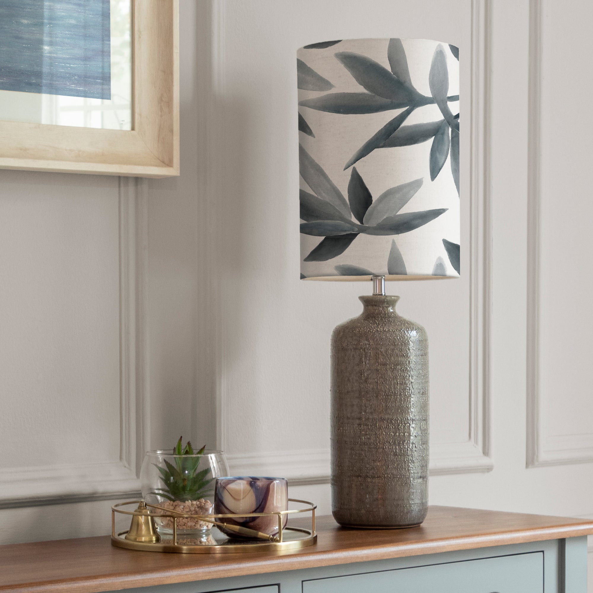 Inopia Table Lamp with Silverwood Shade
