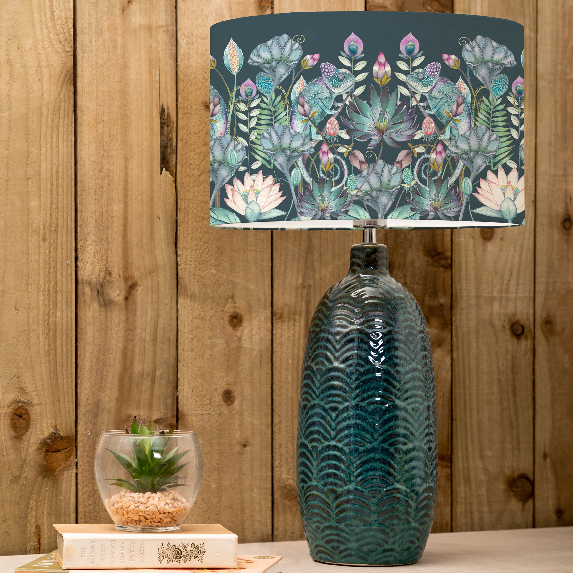 Jadis Table Lamp With Osawi Shade Osawi Emerald Green