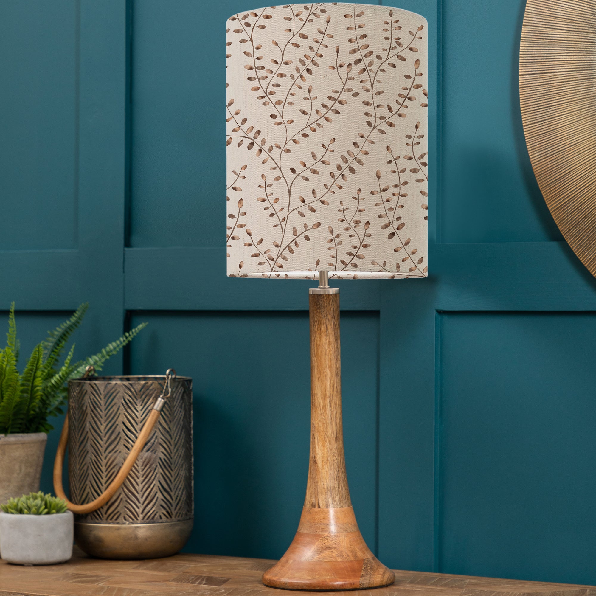 Kinross Table Lamp With Eden Shade Eden Deep Red