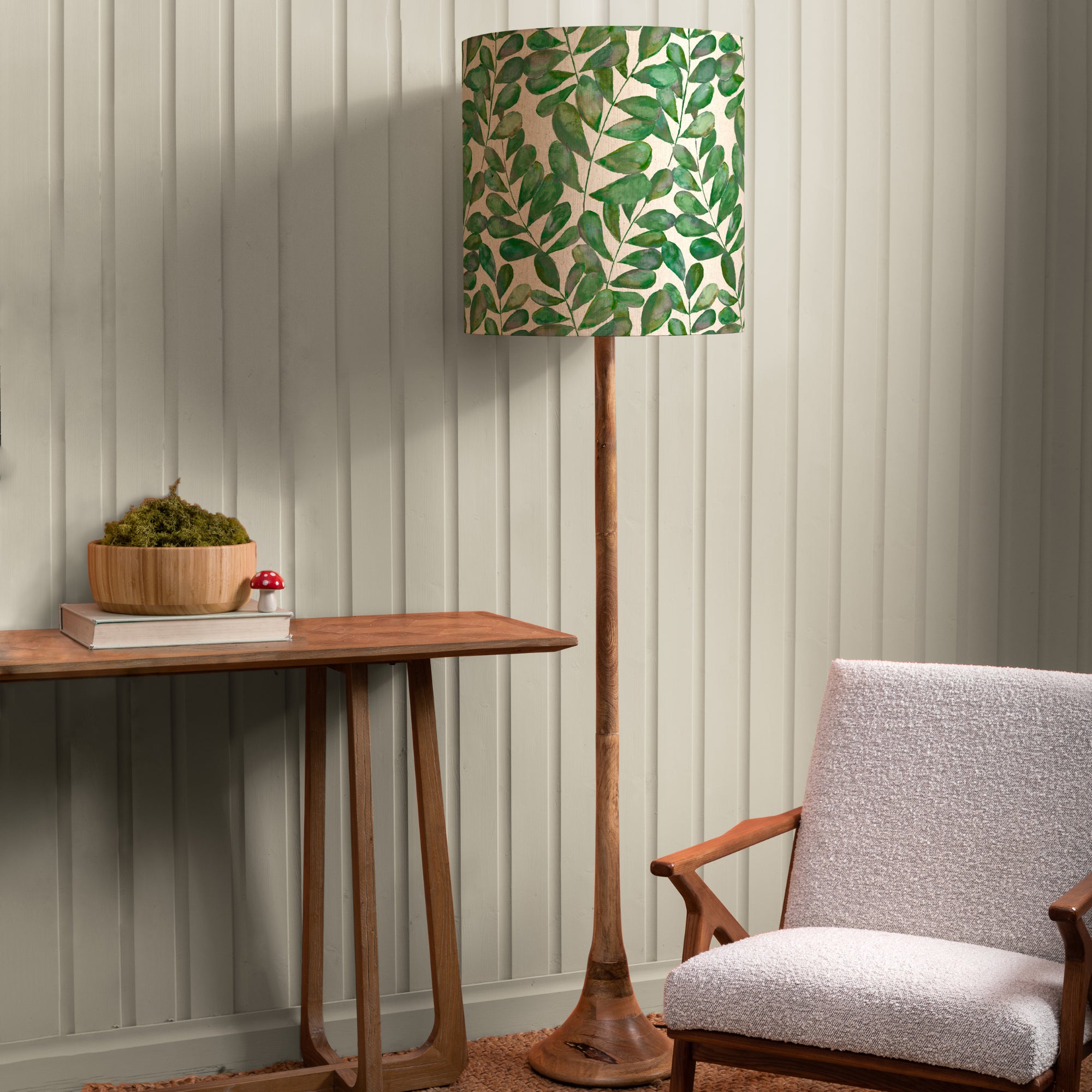 Kinross Floor Lamp With Rowan Shade Rowan Apple Green