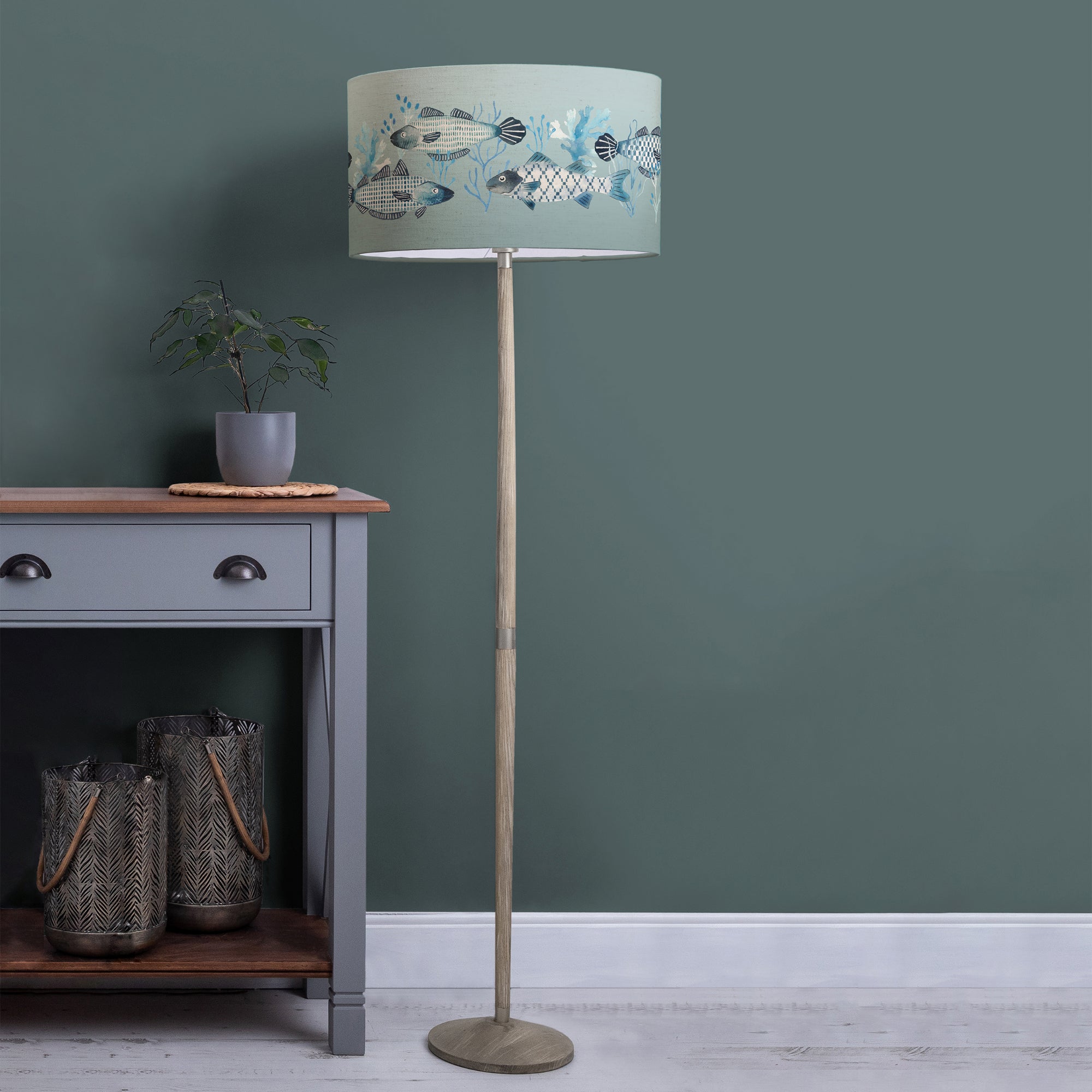 Solensis Floor Lamp with Barbeau Shade