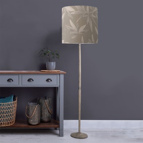 Solensis Floor Lamp with Silverwood Shade