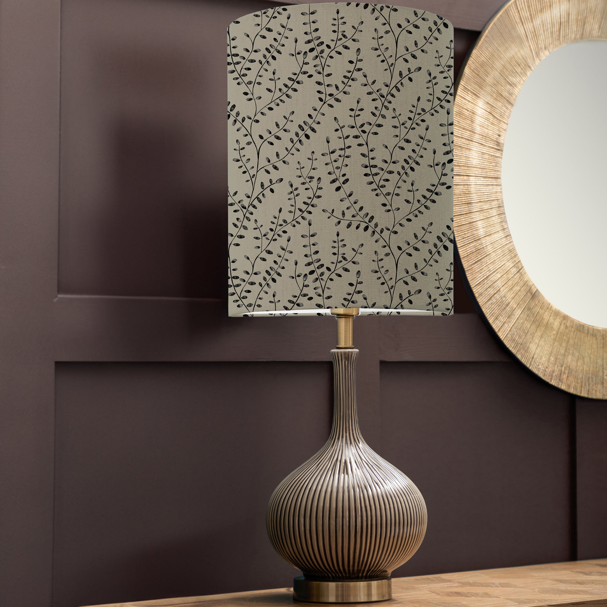 Ursula Table Lamp With Eden Shade Eden Onyx