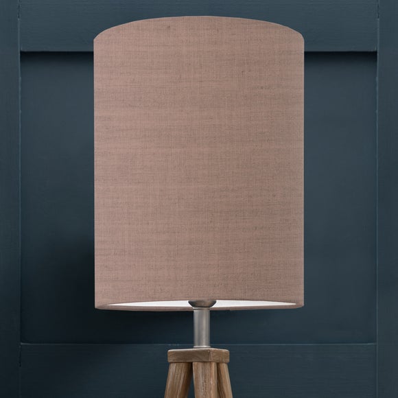 Textured Anna Cylinder Lamp Shade Textured Anna Terracotta Orange