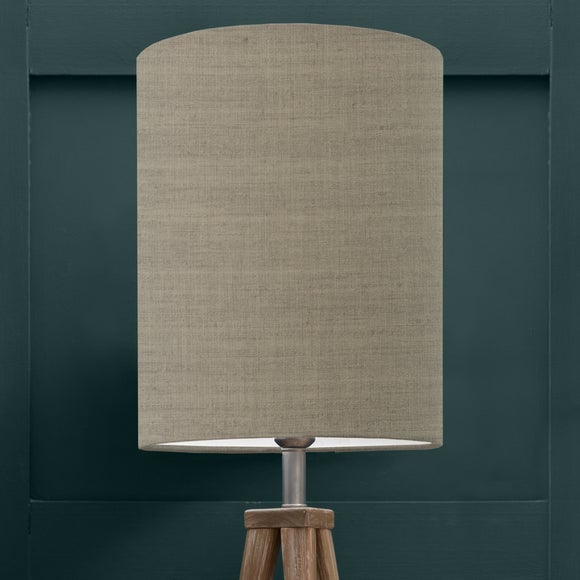 Textured Anna Cylinder Lamp Shade Textured Anna Chocolate Brown