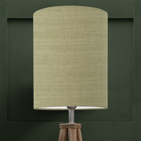 Textured Anna Cylinder Lamp Shade Textured Anna Pistachio Green