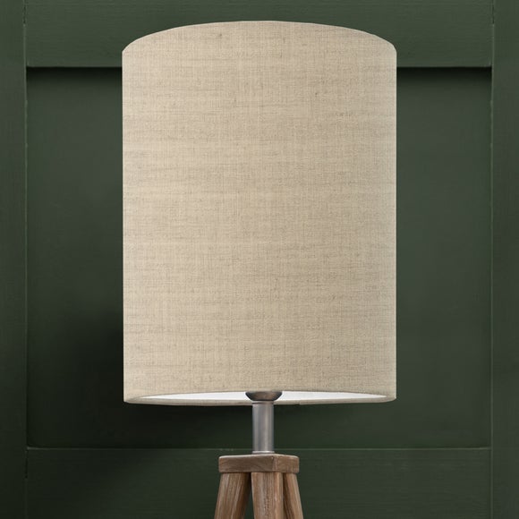 Textured Anna Cylinder Lamp Shade Textured Anna Light Brown