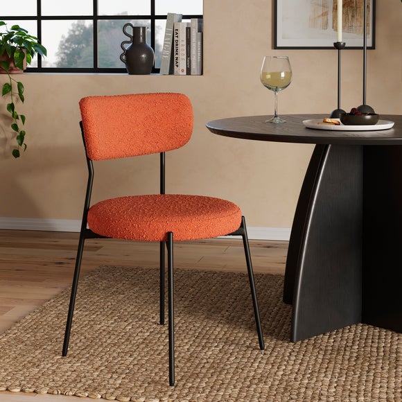 Dunelm outlet orange chair