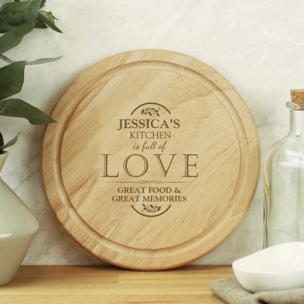  Personalised Full of Love Wooden Chopping Board image 1 of 4