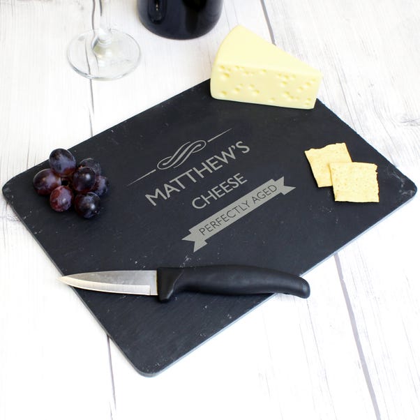  Personalised Perfectly Aged Slate Cheese Board  image 1 of 4