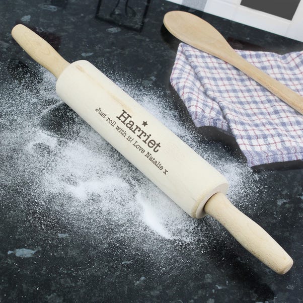  Personalised Baker Wooden Rolling Pin  image 1 of 5