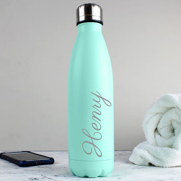  Personalised Metal Insulated Drinks Bottle Green image 1 of 5