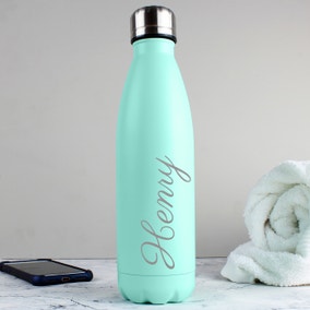  Personalised Metal Insulated Drinks Bottle Green