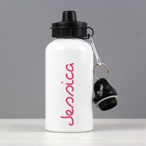  Personalised Name Drinks Bottle Pink image 1 of 4
