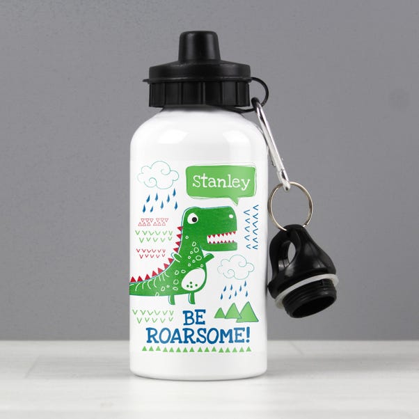 Personalised Be Roarsome Dinosaur Metal Drinks Bottle  image 1 of 4