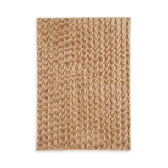Carved Faux Fur Two Tone Rug Dunelm