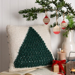 Wool Couture Christmas Tree Cushion Crochet Kit
