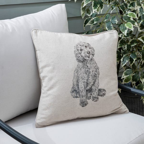 Cockapoo Square Outdoor Cushion image 1 of 2