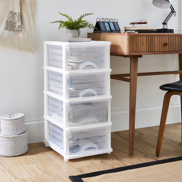 Click to view product details and reviews for Plastic 4 Drawer Storage Tower Unit.
