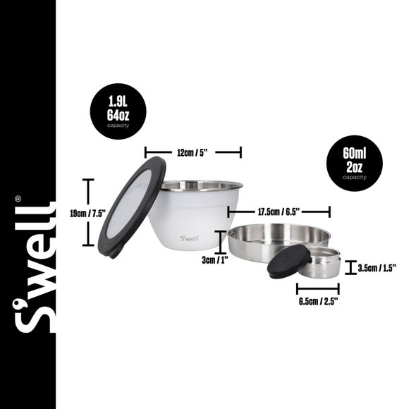 S'well Travel Salad Bowl Set Dunelm