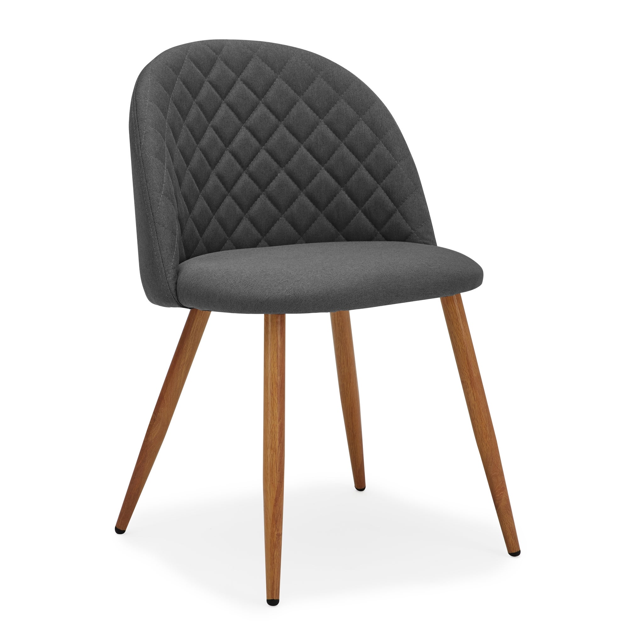 Astrid Dining Chair Flatweave Fabric Astrid Charcoal