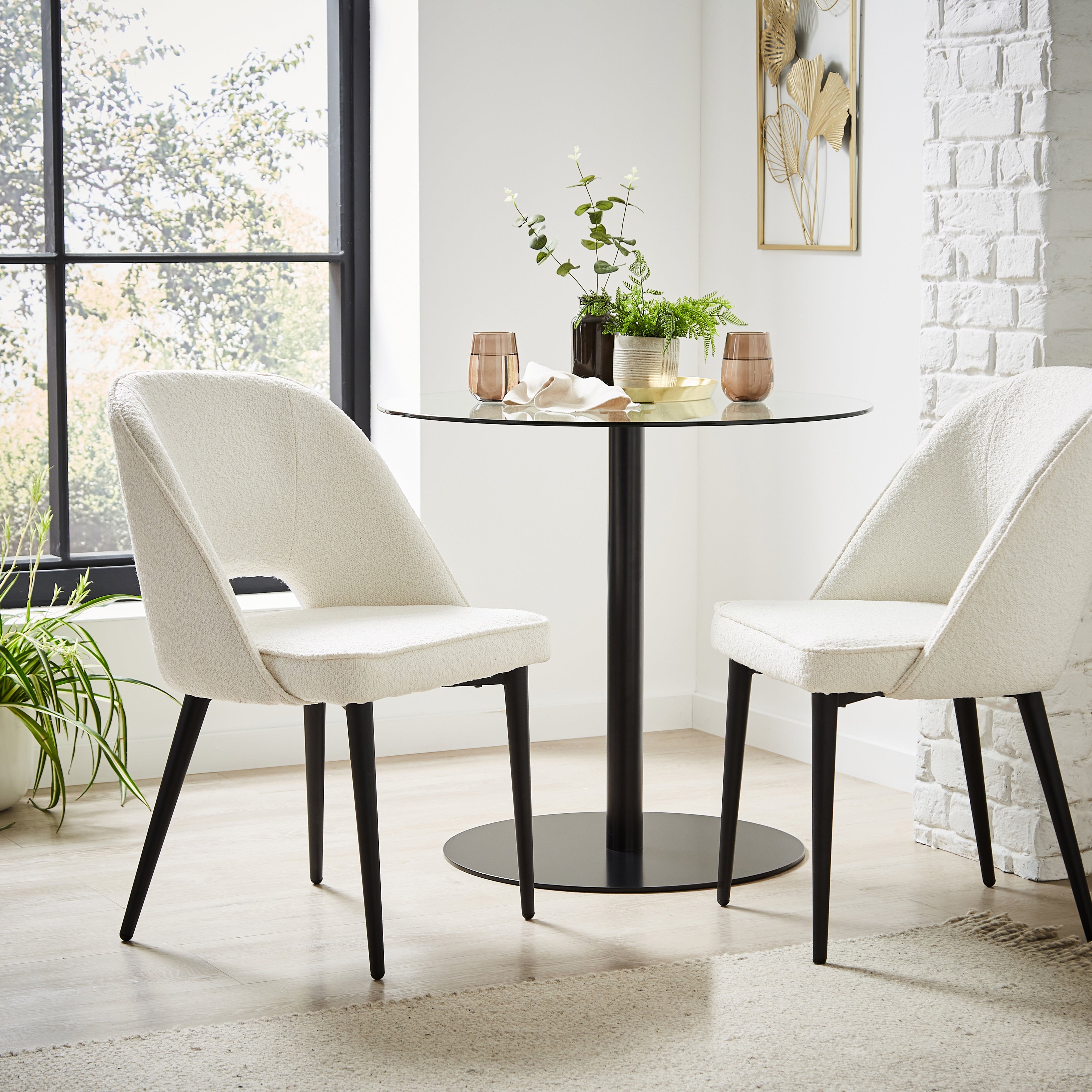 Lillia Boucle Dining Chair