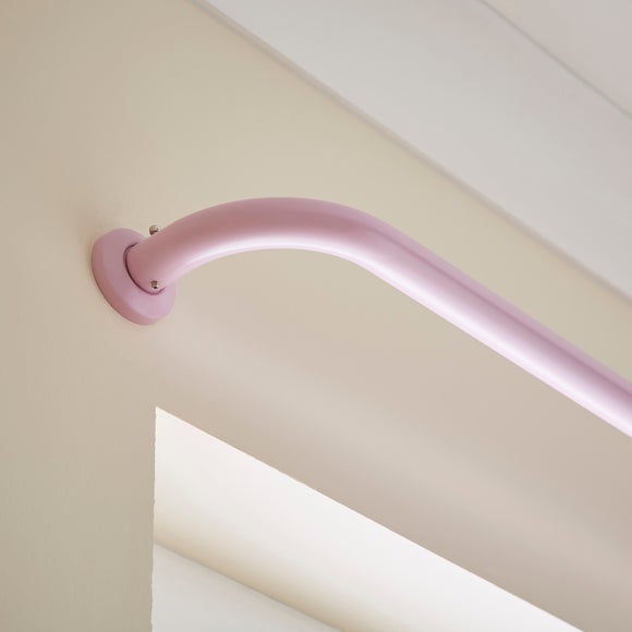 Room Darkening Metal Extendable Curtain Pole Lilac