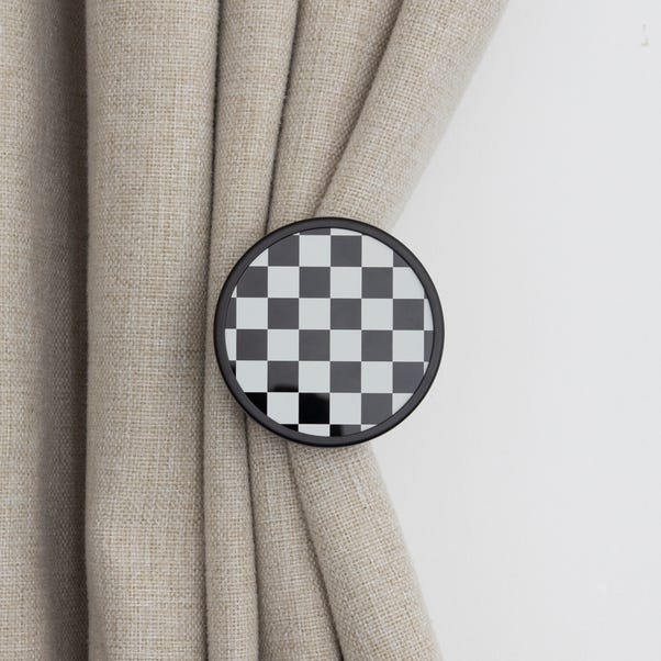Checkerboard Curtain Dresser image 1 of 3