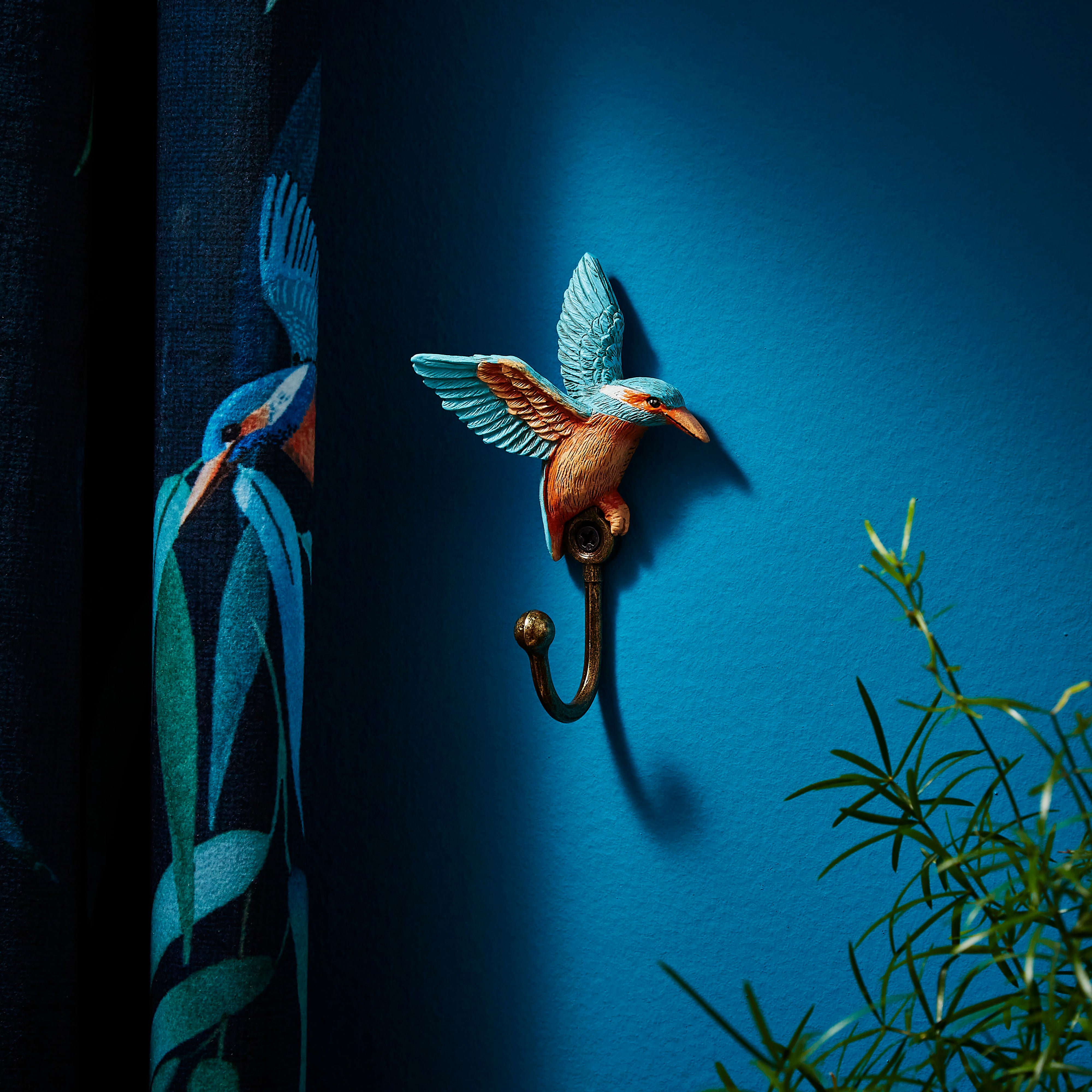 Kingfisher Curtain Tieback Hooks Multicoloured