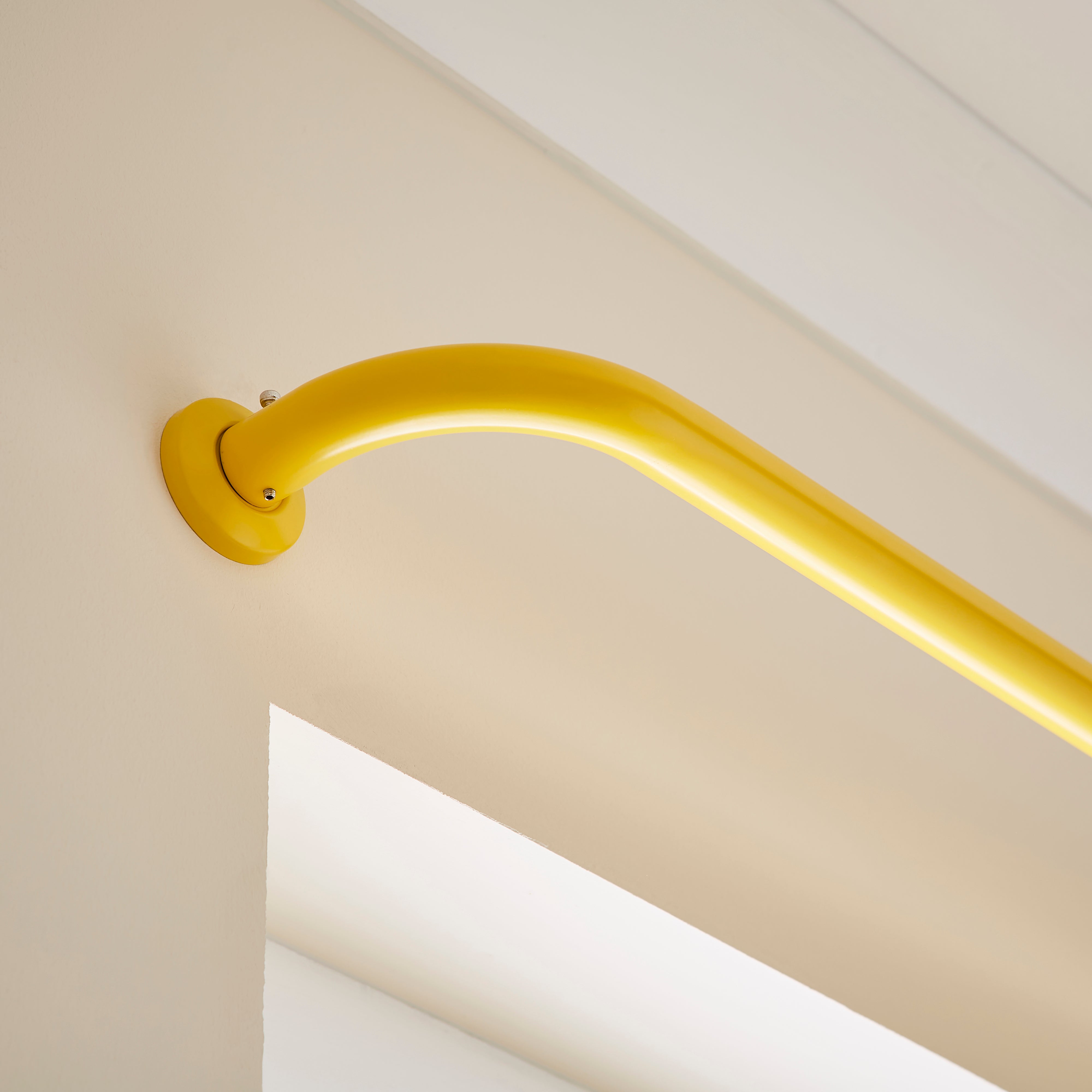 Room Darkening Metal Extendable Curtain Pole Sunshine Yellow