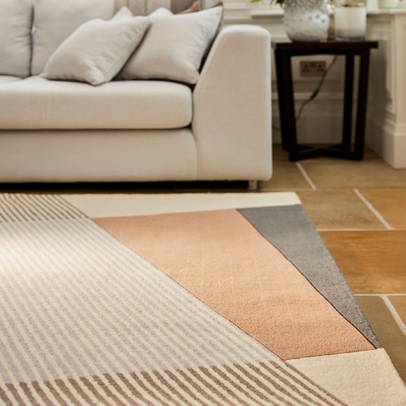 Bauhaus Geometric Abstract Rug Multicoloured