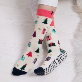totes Original Festive Slipper Socks