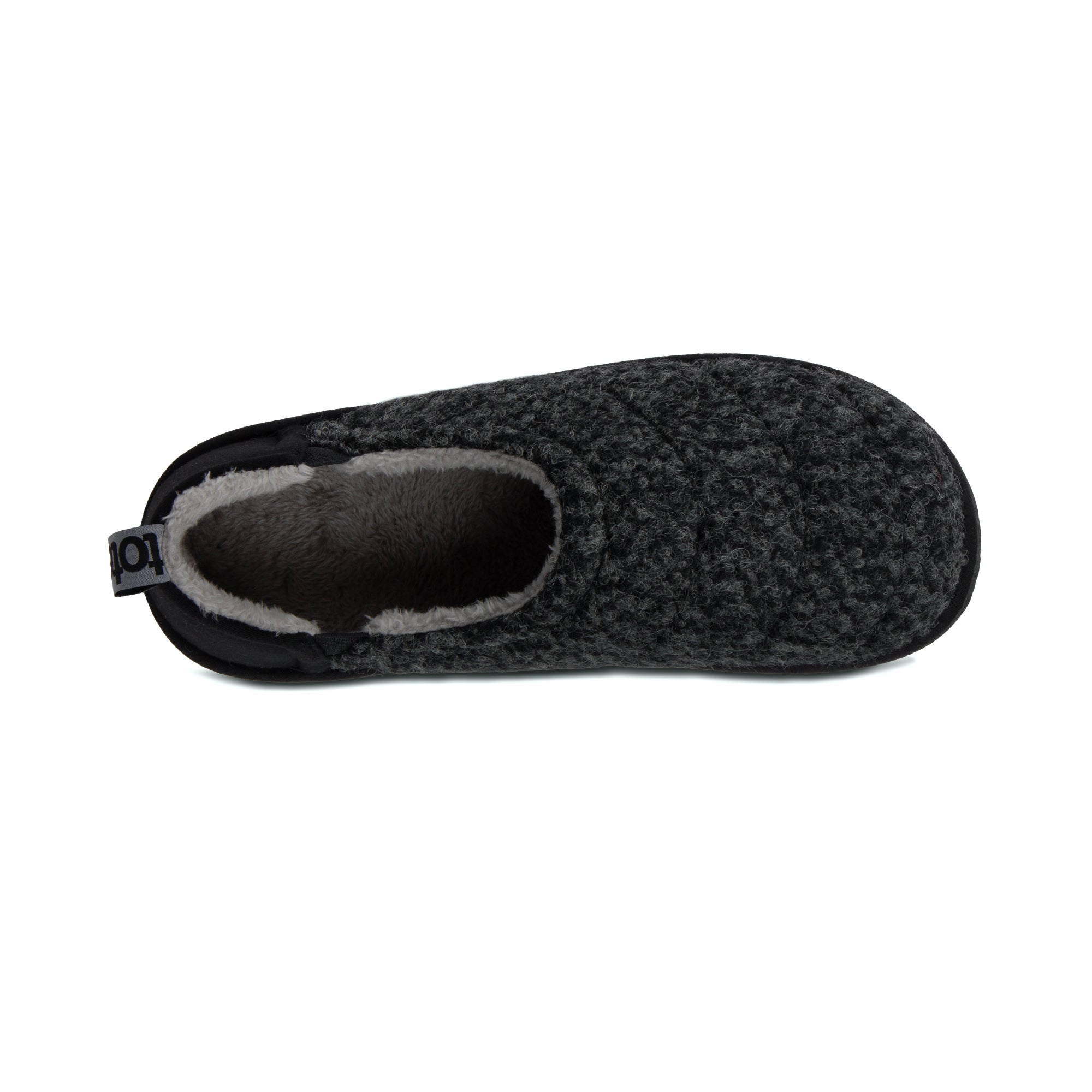 totes Quilted Black Full Back Slippers With EVA Sole | Dunelm