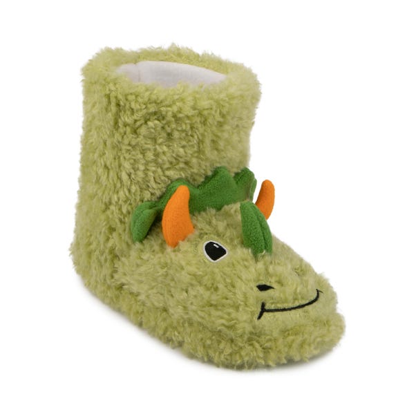 totes Kids Dino Boot Slippers image 1 of 3
