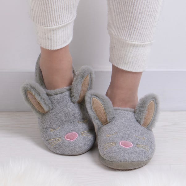 totes Novelty Bunny Mule Slipper image 1 of 4