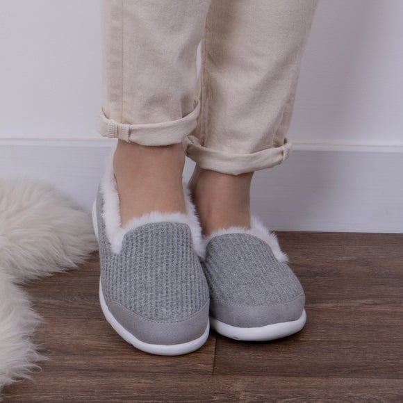 Dunelm grey online slippers