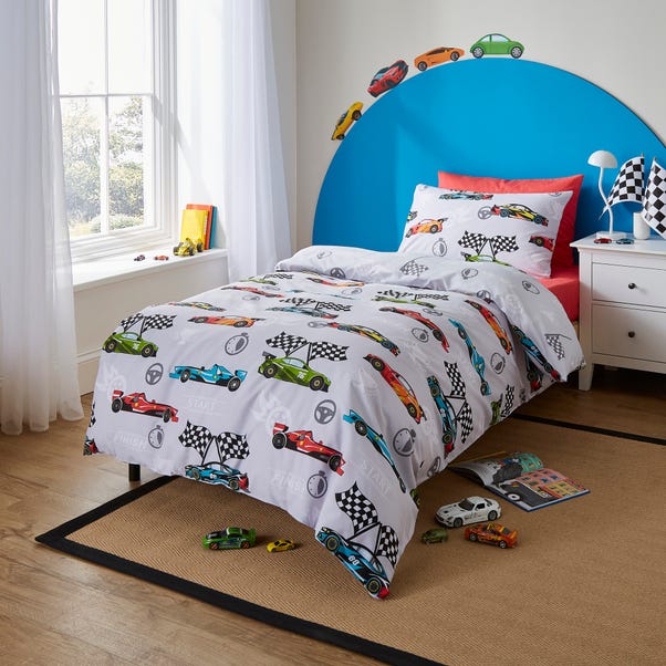 Racing Cars Duvet Cover and Pillowcase Set image 1 of 6