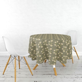 William Morris Pimpernel Circular Acrylic Coated Tablecloth