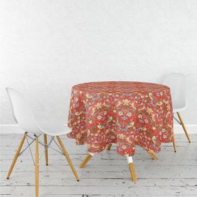 William Morris Strawberry Thief Circular Tablecloth