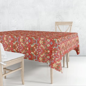 William Morris Strawberry Thief Acrylic Coated Tablecloth