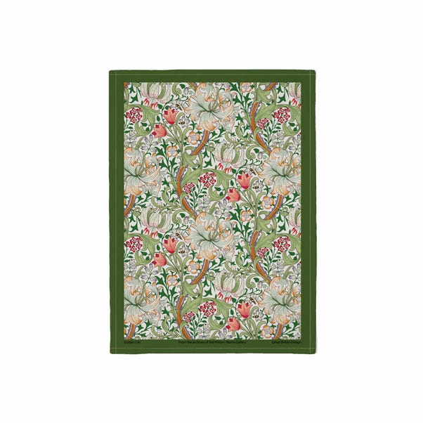 William Morris Golden Lily Cotton Tea Towel image 1 of 1