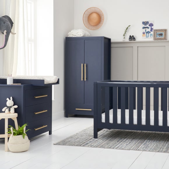 thumbnail image 2 of Tutti Bambini Modena 2-Piece Nursery Set - Convertible Cot Bed & Chest Of Drawers Changer (Oak & White) 2 of 10