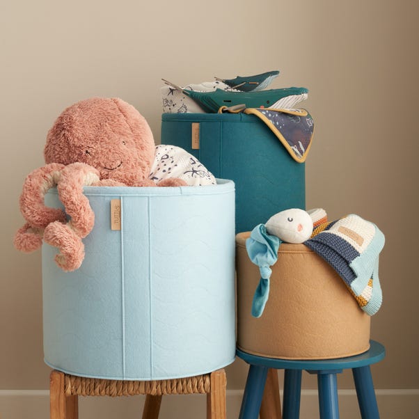 Tutti Bambini Set of 3 Felt Nursery Storage Baskets image 1 of 5