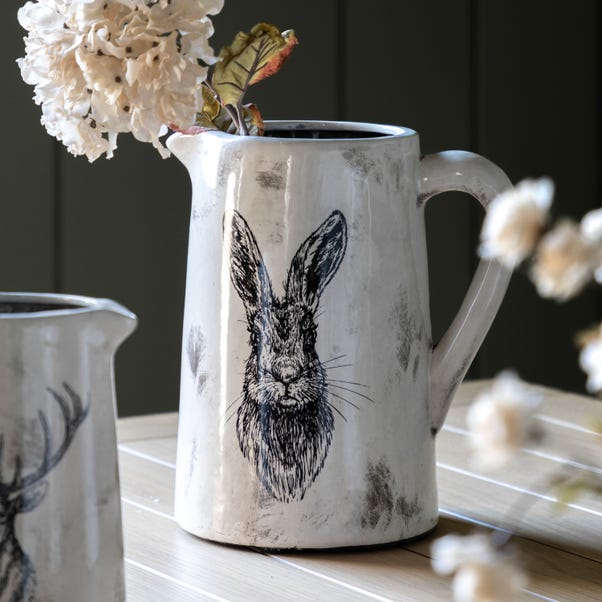 Hare Distressed Pitcher Vase image 1 of 5