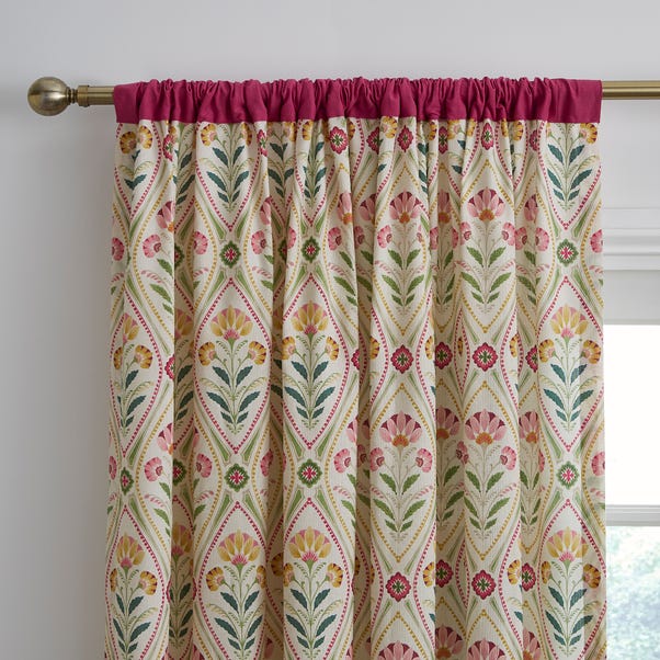 Fiorella Contrast Slot Top Unlined Curtains image 1 of 4