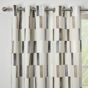 Fusion Oakland Cotton Eyelet Curtains