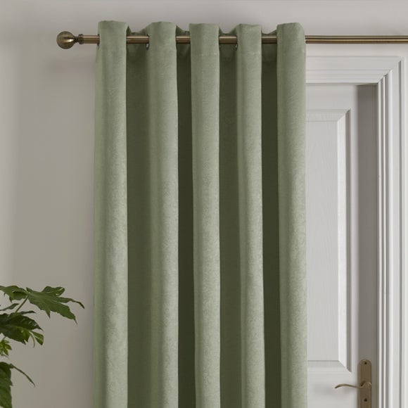 Fusion Strata Dim Out Woven Eyelet Curtains